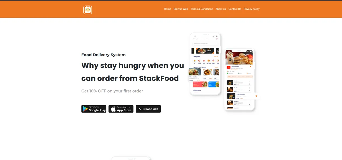 Project preview for food